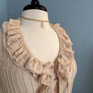 Choker Necklace Rose Gold CZ Velvet Ribbon